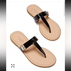 KATE SPADE CYPRUS CELESTE PATENT LEATHER SANDAL